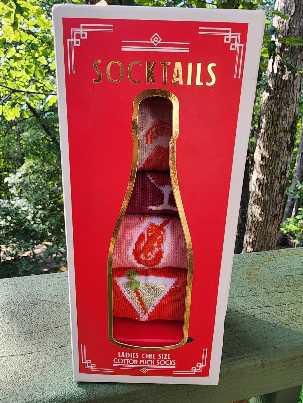 Socktails Cocktail Socks! 4 Pr.New